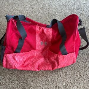 Under Armour Pink Red Duffle Bag /gym bag